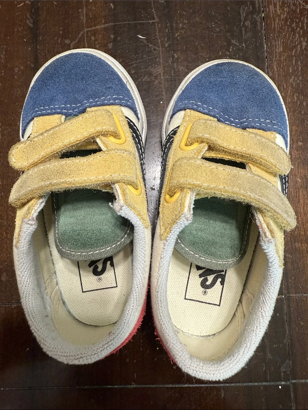 Used multi color Vans toddler size 7.5